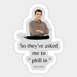 So they've asked me to phill in Sticker